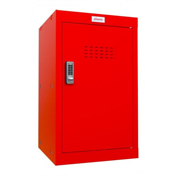 Phoenix CL Series Size 3 Cube Locker in Red with Electronic Lock CL0644RRE - UK BUSINESS SUPPLIES