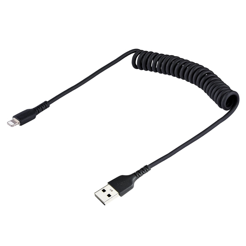 StarTech.com 50cm 20in USB To Lightning Cable Coiled - UK BUSINESS SUPPLIES