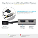 StarTech.com USB to Dual HDMI Adapter - UK BUSINESS SUPPLIES