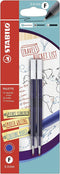 STABILO PALETTE Gel Rollerball Refill 0.4mm Line Blue 2pc (Blister 2) B-55616-5 - UK BUSINESS SUPPLIES
