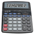 Olympia 2504 12 Digit Desk Calculator Black 40184 - UK BUSINESS SUPPLIES