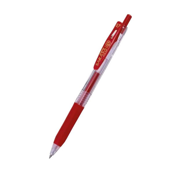 Zebra Sarasa Clip Eco Gel Pen Medium Point Red (Pack 12) 14323 - UK BUSINESS SUPPLIES