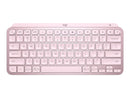 Logitech MX Keys Mini RF Wireless Bluetooth QWERTY English Keyboard Rose Pink - UK BUSINESS SUPPLIES