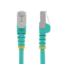 StarTech.com 5m CAT6a Snagless RJ45 Ethernet Aqua Cable with Strain Reliefs - UK BUSINESS SUPPLIES