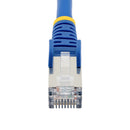 StarTech.com 1m CAT6a Snagless RJ45 Ethernet Blue Cable with Strain Reliefs - UK BUSINESS SUPPLIES