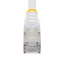 StarTech.com 50cm CAT6a Snagless RJ45 Ethernet White Cable with Strain Reliefs - UK BUSINESS SUPPLIES