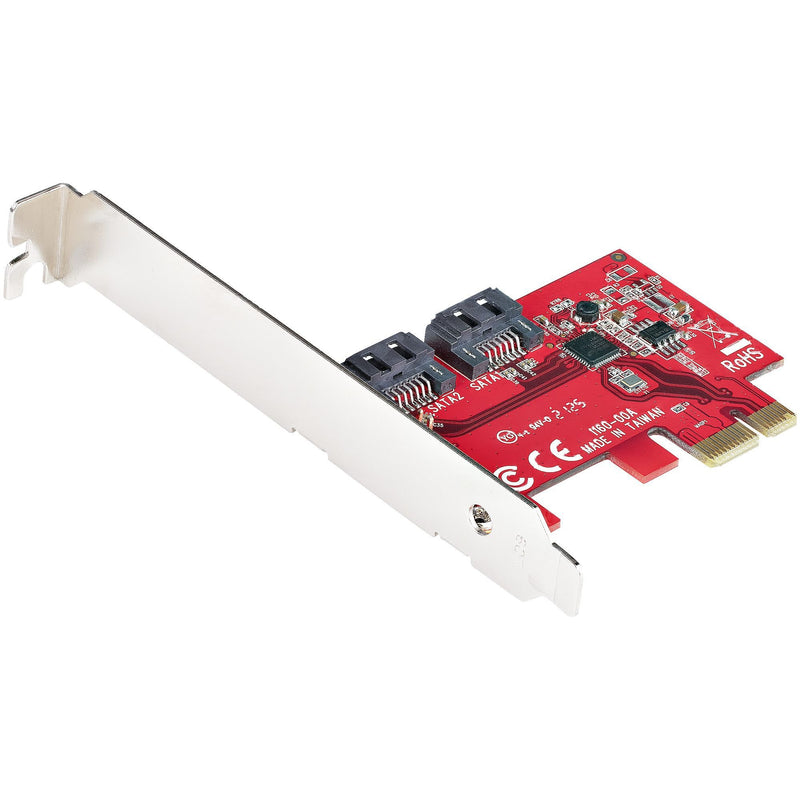 StarTech.com 2 Port 6Gbps PCIe SATA Expansion Card - UK BUSINESS SUPPLIES