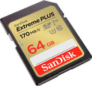 SanDisk Extreme PLUS 64GB UHS-I U3 Class 10 Memory Card - UK BUSINESS SUPPLIES