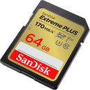 SanDisk Extreme PLUS 64GB UHS-I U3 Class 10 Memory Card - UK BUSINESS SUPPLIES