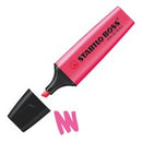 STABILO BOSS ORIGINAL Highlighter Chisel Tip 2-5mm Line Pink (Pack 10) - 70/56 - UK BUSINESS SUPPLIES