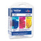 Brother Cyan Magenta Yellow Ink Cartridge Multipack 3 x 6ml (Pack 3) - LC1100RBWBP - UK BUSINESS SUPPLIES