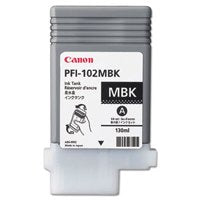 Canon PFI102MBK Matte Black Standard Capacity Ink Cartridge 130ml - 0894B001 - UK BUSINESS SUPPLIES