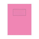 Silvine 9x7 inch/229x178mm Exercise Book Plain Pink 80 Pages (Pack 10) - EX112 - UK BUSINESS SUPPLIES