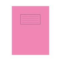 Silvine 9x7 inch/229x178mm Exercise Book Plain Pink 80 Pages (Pack 10) - EX112 - UK BUSINESS SUPPLIES
