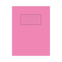 Silvine 9x7 inch/229x178mm Exercise Book Plain Pink 80 Pages (Pack 10) - EX112 - UK BUSINESS SUPPLIES