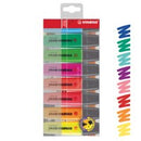 STABILO BOSS ORIGINAL Highlighter Chisel Tip 2-5mm Line Assorted Colours (Wallet 8) - 70/8 - UK BUSINESS SUPPLIES