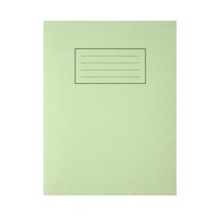 Silvine 9x7 inch/229x178mm Exercise Book Ruled Green 80 Pages (Pack 10) - EX102 - UK BUSINESS SUPPLIES