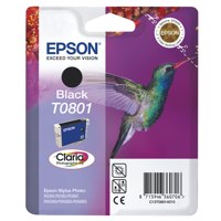 Epson T0801 Hummingbird Black Standard Capacity Ink Cartridge 7ml - C13T08014011 - UK BUSINESS SUPPLIES