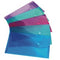 Rapesco Popper Wallet Polypropylene DL Bright Transparent Assorted (Pack 5) - 690 - UK BUSINESS SUPPLIES
