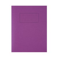 Silvine 9x7 inch/229x178mm Exercise Book Ruled Purple 80 Pages (Pack 10) - EX100 - UK BUSINESS SUPPLIES