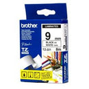 Brother Black On Matt White Label Tape 9mm x 8m - TZEN221 - UK BUSINESS SUPPLIES