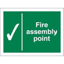 Stewart Superior Fire Assembly Point Sign 200x150mm - SP052SAV-150X200 - UK BUSINESS SUPPLIES