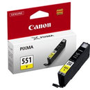 Canon CLI551Y Yellow Standard Capacity Ink Cartridge 7ml - 6511B001 - UK BUSINESS SUPPLIES