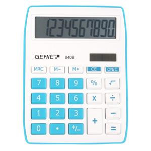 Genie 840B Desktop Calculator (Blue) - UK BUSINESS SUPPLIES