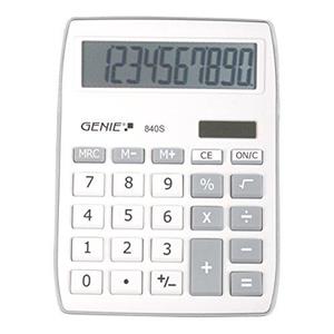 Genie 840S Desktop Calculator (Silver) - UK BUSINESS SUPPLIES