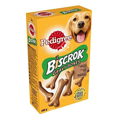 Pedigree Biscrok Gravy Bones Biscuits Original Dog Treats 12 x 400g - UK BUSINESS SUPPLIES