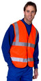 Hi Visibility Vest/Waiscoat ORANGE & Black Piping Conforms to EN ISO 20471 Standard {All Sizes} - UK BUSINESS SUPPLIES