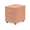 Impulse 3 Drawer Mobile Pedestal Beech I000065 - UK BUSINESS SUPPLIES
