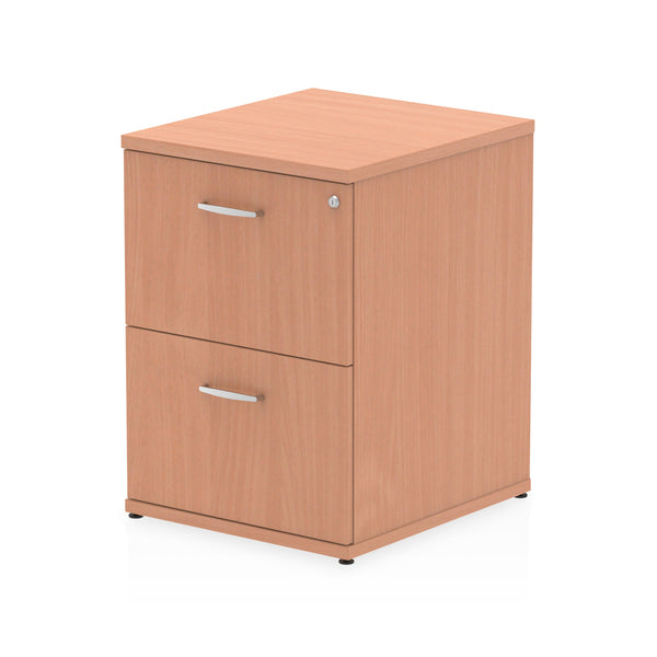 Impulse 2 Drawer Filing Cabinet Beech I000072 - UK BUSINESS SUPPLIES