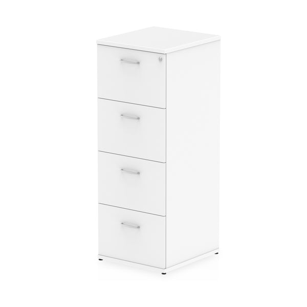 Impulse 4 Drawer Filing Cabinet White I000194 - UK BUSINESS SUPPLIES