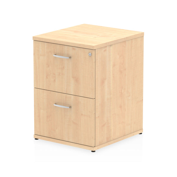 Dynamic Impulse 2 Drawer Filing Cabinet Maple I000252 - UK BUSINESS SUPPLIES