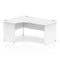 Impulse 1600mm Left Crescent Desk White Top Panel End Leg I000409 - UK BUSINESS SUPPLIES