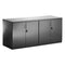 Dynamic High Gloss 1600mm Credenza Top Black I000735 - UK BUSINESS SUPPLIES