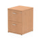 Impulse 2 Drawer Filing Cabinet Oak I000780 - UK BUSINESS SUPPLIES