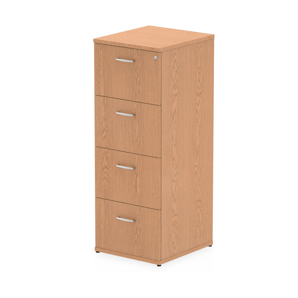 Impulse 4 Drawer Filing Cabinet Oak I000782 - UK BUSINESS SUPPLIES