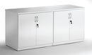 Dynamic High Gloss 1600mm Credenza Twin Cupboard White I000908 - UK BUSINESS SUPPLIES