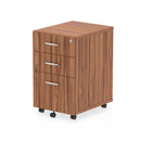 Dynamic Impulse 3 Drawer Under Desk Pedestal Walnut I001651 - UK BUSINESS SUPPLIES