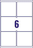 Avery Inkjet Address Label 99x93mm 6 Per A4 Sheet White (Pack 600 Labels) J8166-100 - UK BUSINESS SUPPLIES