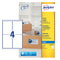 Avery Inkjet Address Label 99.1x139mm 4 Per A4 Sheet White (Pack 100 Labels) J8169-25 - UK BUSINESS SUPPLIES