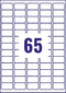 Avery Inkjet Mini Label 38.1x21.2mm 65 Per A4 Sheet White (Pack 1625 Labels) J8651-25 - UK BUSINESS SUPPLIES