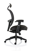 Denver Black Mesh Chair With Headrest KC0283 - UK BUSINESS SUPPLIES