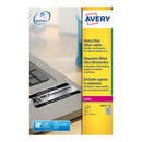 Avery Laser Heavy Duty Label 63.5x29.6mm 27 Per A4 Sheet Silver (Pack 540 Labels) L6011-20 - UK BUSINESS SUPPLIES