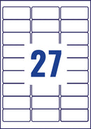 Avery Laser Heavy Duty Label 63.5x29.6mm 27 Per A4 Sheet Silver (Pack 540 Labels) L6011-20 - UK BUSINESS SUPPLIES