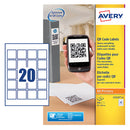 Avery QR Code Label 45x45mm 20 Per A4 Sheet White (Pack 500 Labels) - L7121-25 - UK BUSINESS SUPPLIES