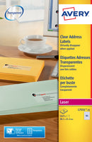 Avery Laser Mini Label 38x21mm 65 Per A4 Sheet Clear (Pack 1625 Labels) L7551-25 - UK BUSINESS SUPPLIES