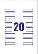 Avery Laser Mini Label 55x122mm 25 Per A4 Sheet Clear (Pack 500 Labels) L7552-25 - UK BUSINESS SUPPLIES